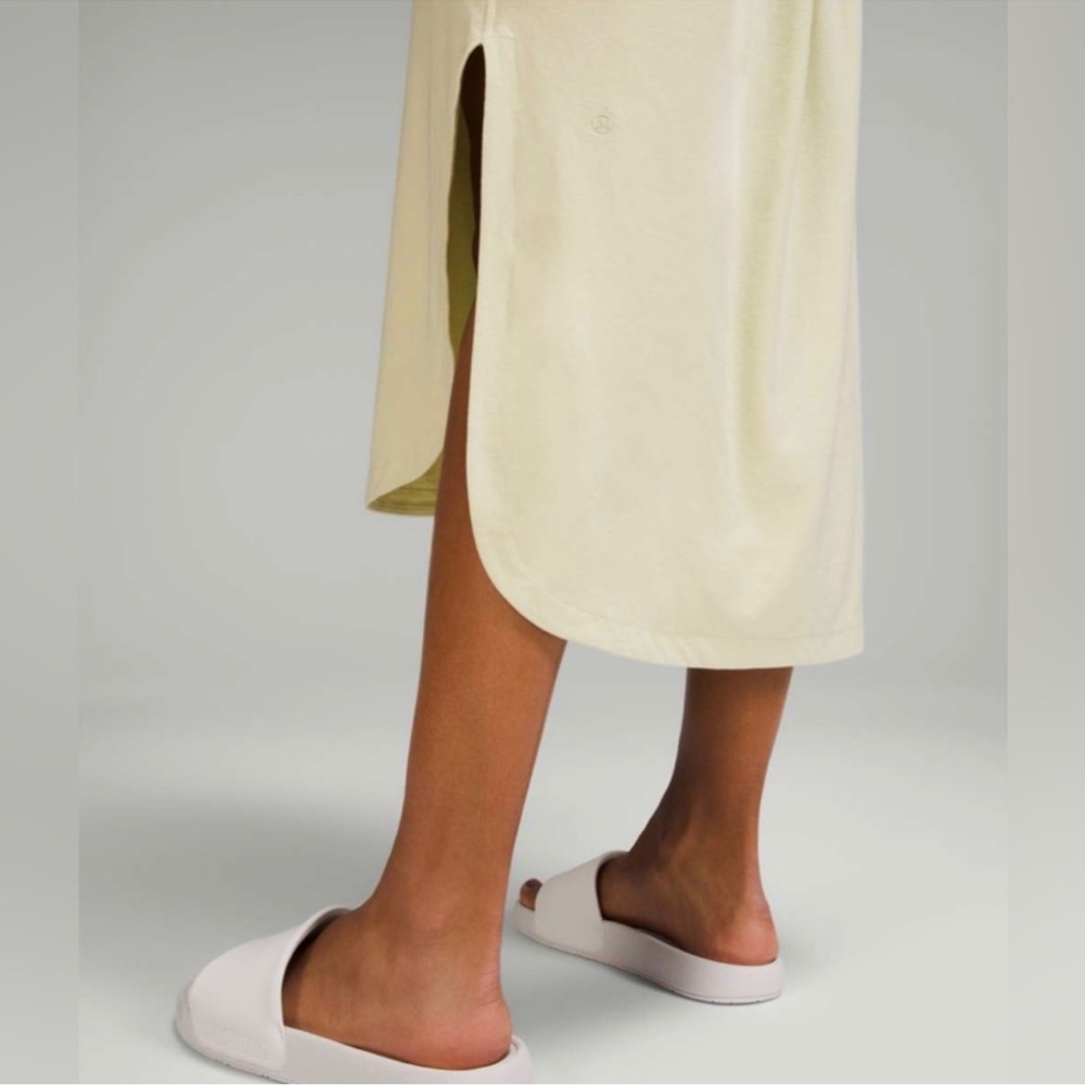 lululemon athletica Light Yellow Cutout Midi Dress - Picture 6 of 8